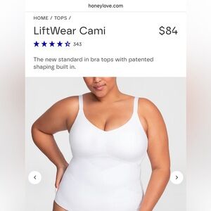 Honey Love White LiftWear Cami